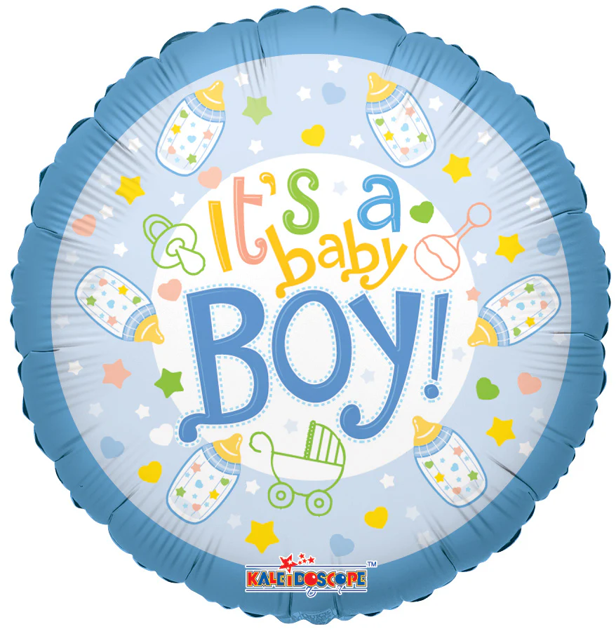 4" Airfill Only (Sticks Sold Separately) Baby Bottle Boy Balloon