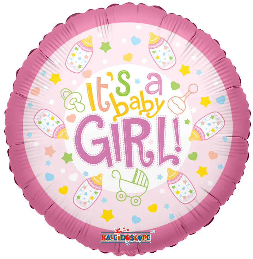 4" Airfill Only (Sticks Sold Separately) Baby Bottle Girl Balloon