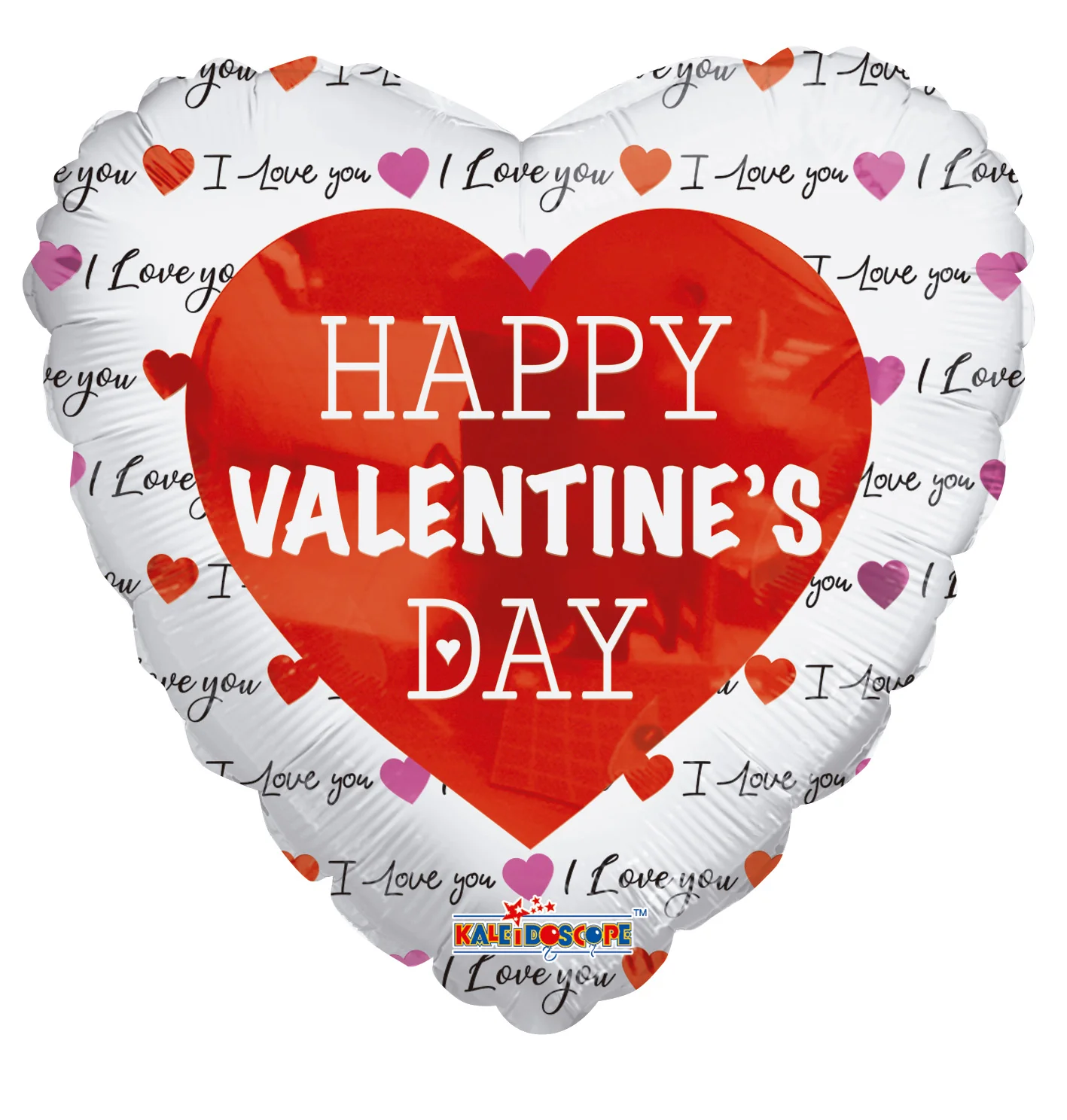 4" Airfill Only (Sticks Sold Separately) Classic Happy Valentine's Day Foil Balloon