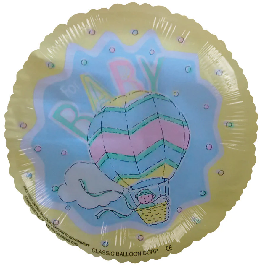 4" Airfill Only (Sticks Sold Separately) For Baby Yellow Splash Balloon