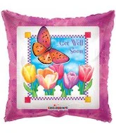 4" Airfill Only (Sticks Sold Separately) Get Well Spring Balloons