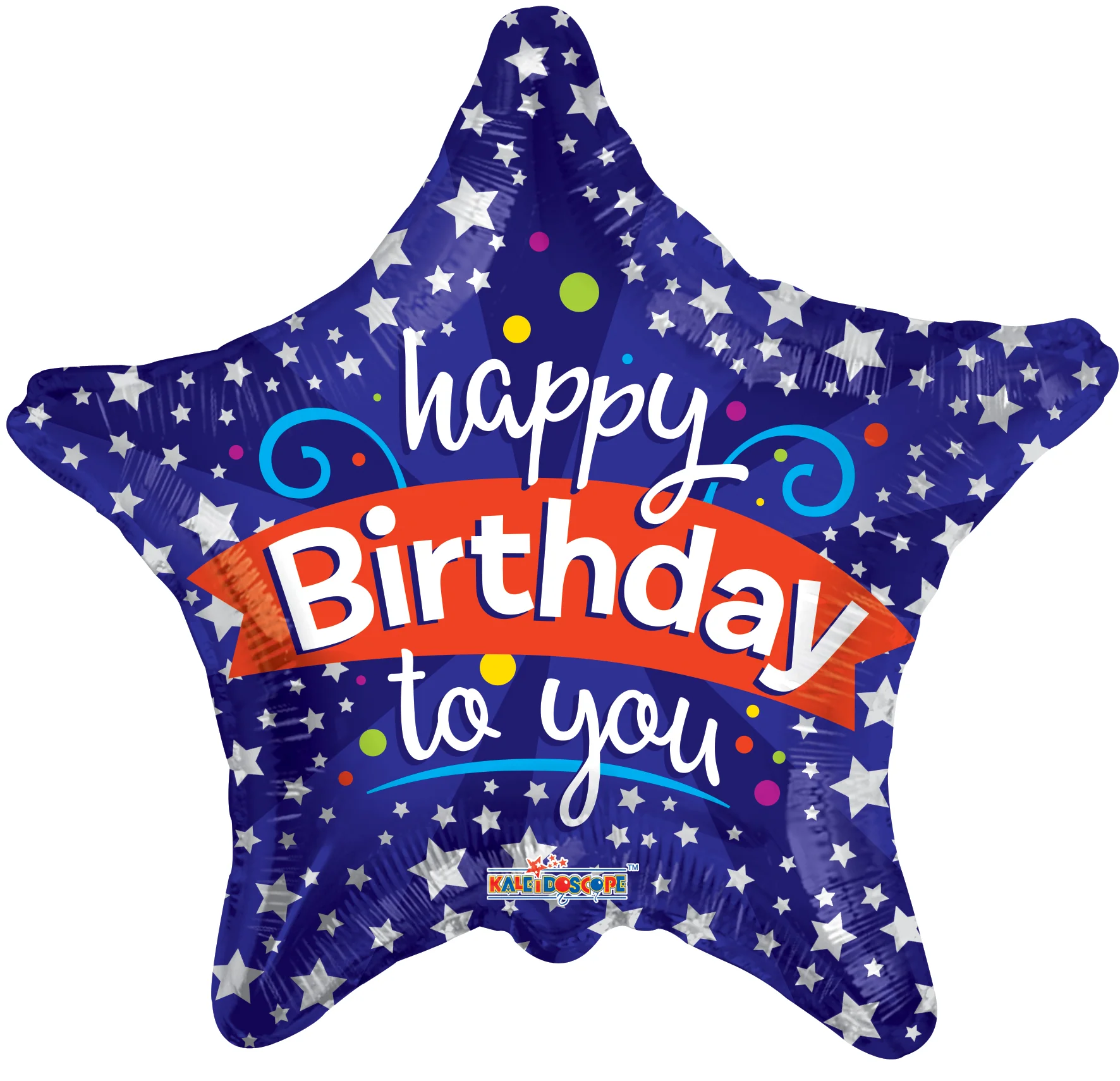 4" Airfill Only (Sticks Sold Separately) Happy Birthday To You Star Balloon
