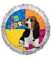 4" Airfill Only (Sticks Sold Separately) I'm Sorry Dog Balloon