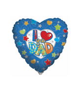 4" Airfill Only (Sticks Sold Separately) I Love You Dad Balloon