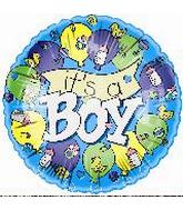 4" Airfill Only (Sticks Sold Separately) It's a Boy Banner Balloon