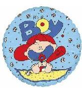 4" Airfill Only (Sticks Sold Separately) It's a Boy with Bat Balloon