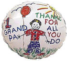 4" Airfill Only (Sticks Sold Separately) #1 Grandpa/Kids Balloon