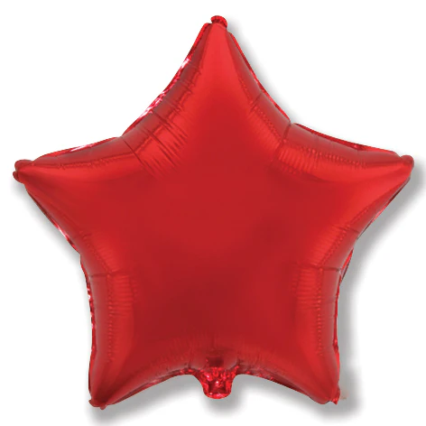 4" Airfill Only (Sticks Sold Separately) Red Star Balloon