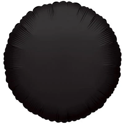 4" Airfill Only (Sticks Sold Separately) Round Black Brand Convergram Balloon