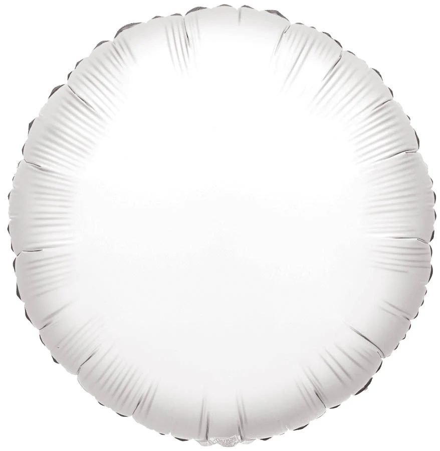 4" Airfill Only (Sticks Sold Separately) Round White Brand Convergram Balloon