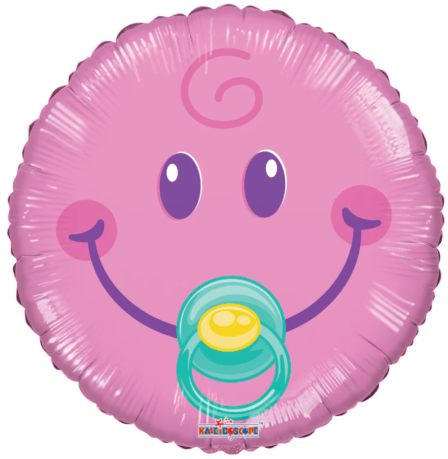 4" Airfill Only (Sticks Sold Separately) Smiley Girl Gellibean Balloon