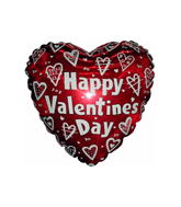 4" Airfill Only (Sticks Sold Separately) True Valentine Hearts Balloon
