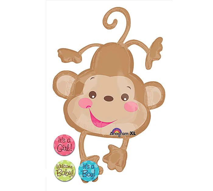 40" Fisher Price Baby Monkey Balloon