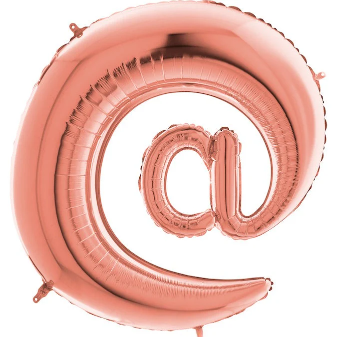40" (34" Inflated) Symbol At Rose Gold Foil Balloon