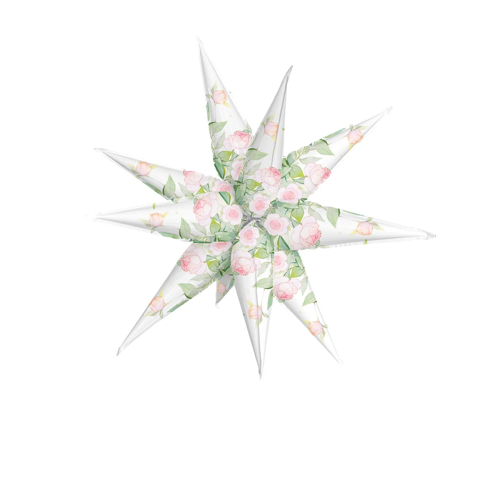 40" Airfill Decor Only Matte Flowers Starburst Balloon (12 Piece Per Starburst Kit)