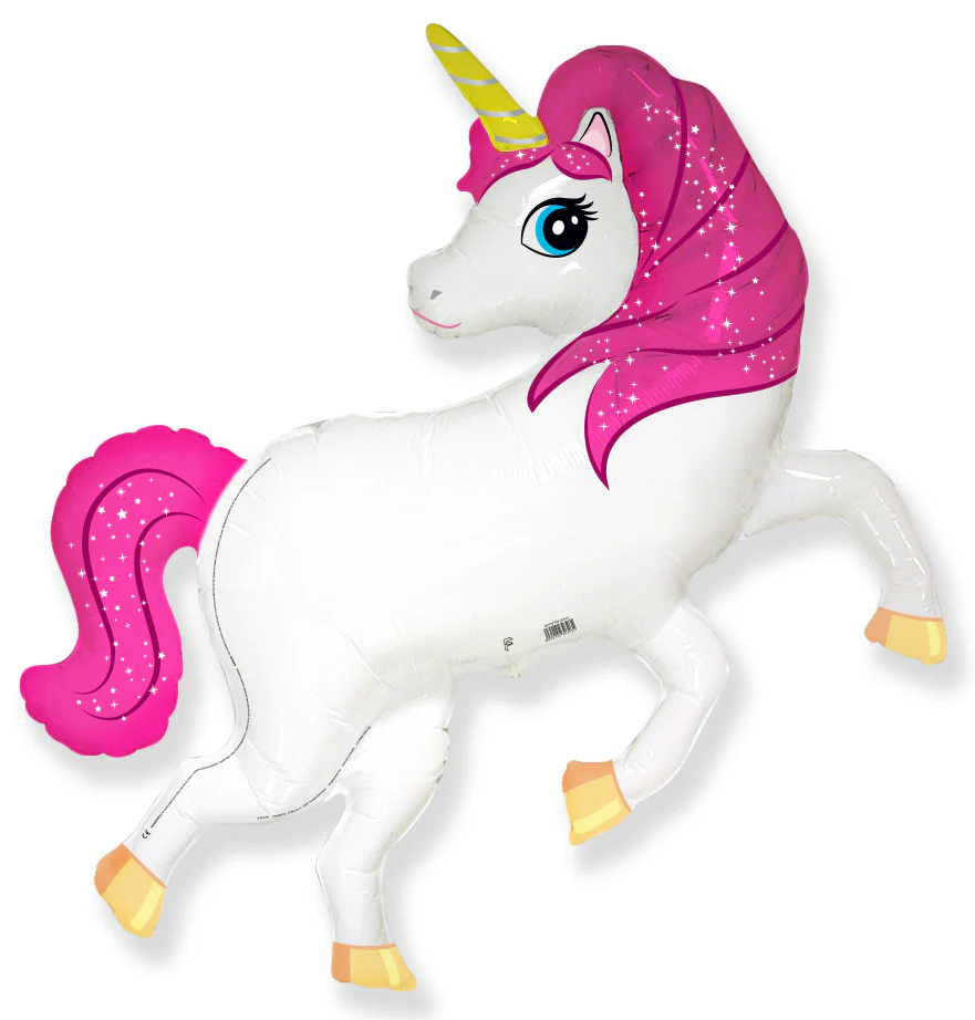 41" Jumbo Foil Shaped Balloon Pink Unicorn