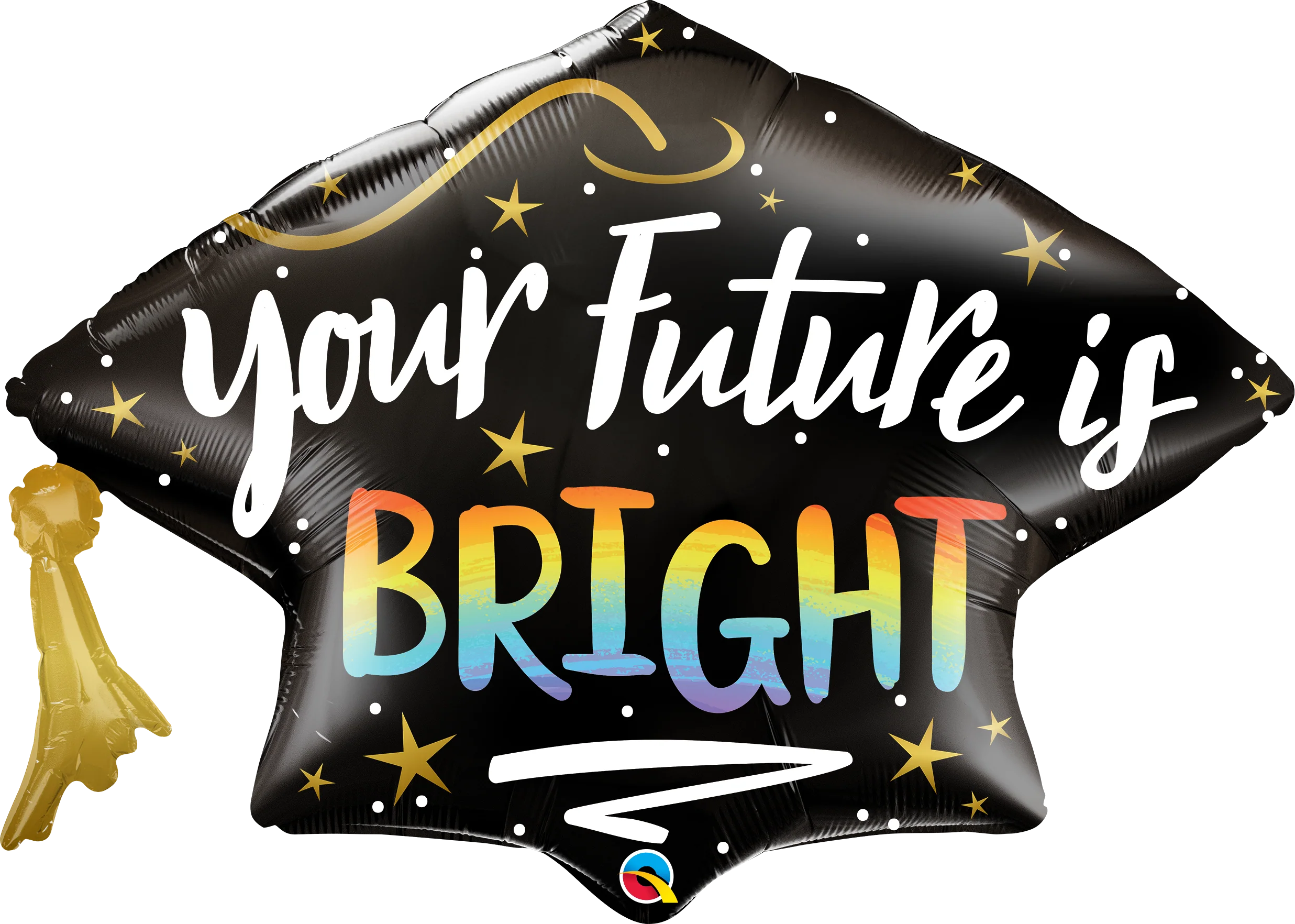 41" Shape Your Future Is Bright Grad Cap Foil Balloon