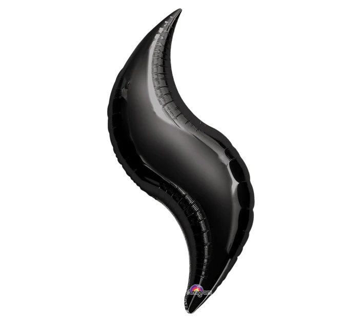 42" SuperShape Black Curve Balloon