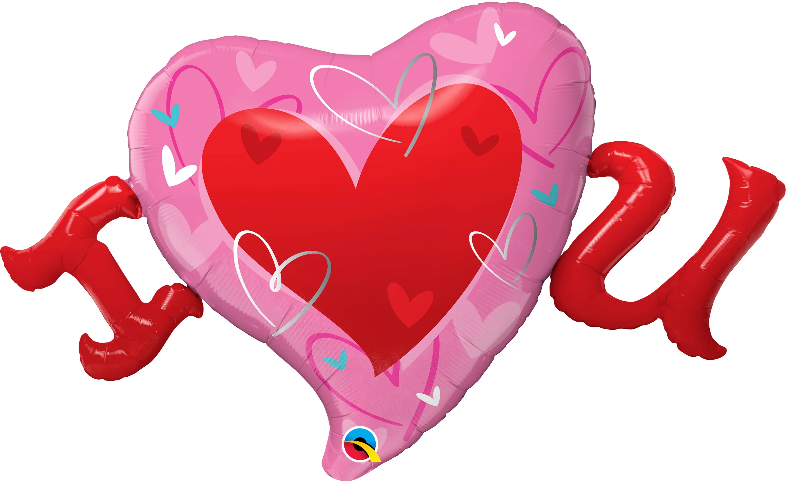 46" Shape I Heart U Foil Balloon