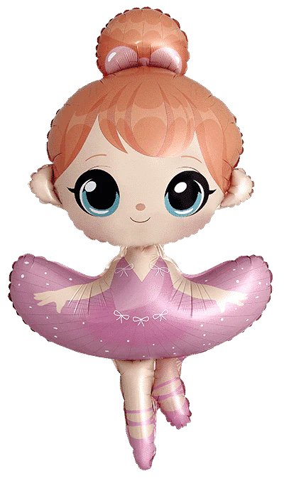 46" Ballerina Foil Balloon