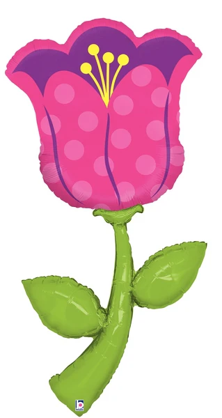 5 Foot (two pre-attached balloons) Fresh Picks Tulip
