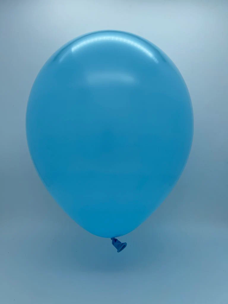 5" Deco Light Blue Decomex Latex Balloons (100 Per Bag) - Image 2