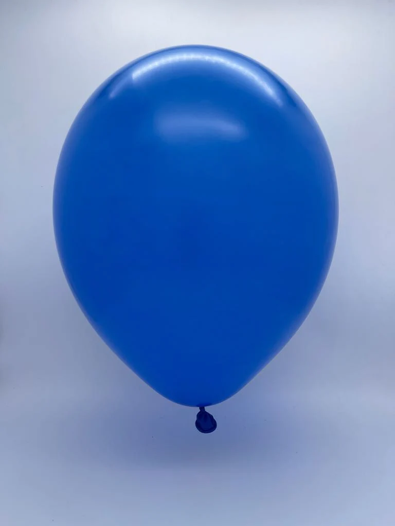 5" Deco Royal Blue Decomex Latex Balloons (100 Per Bag) - Image 2