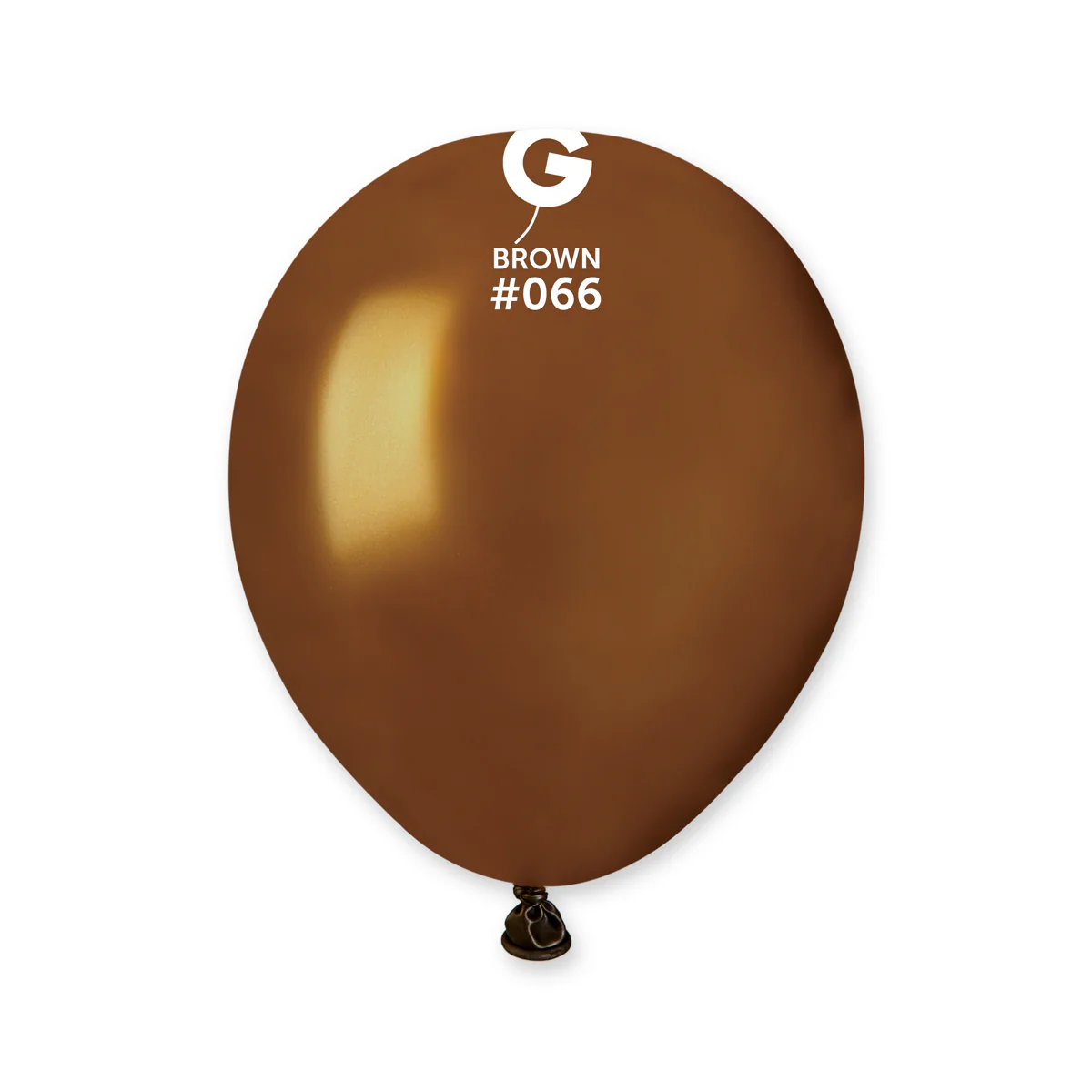 5" Gemar Latex Balloons (Bag of 100) Metallic Brown