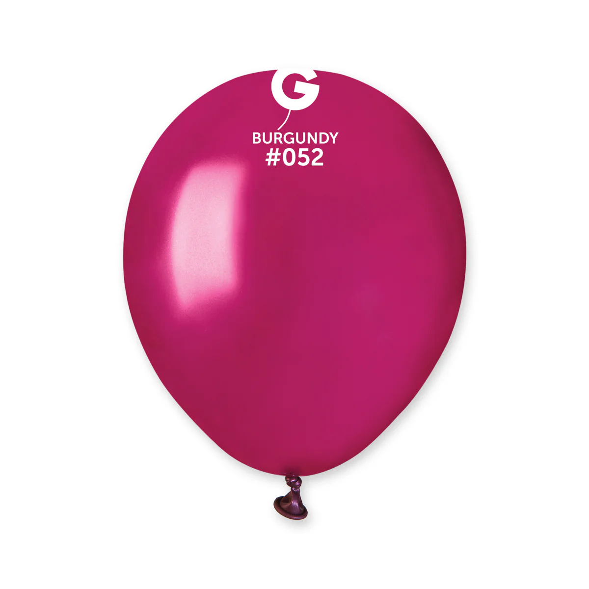 5" Gemar Latex Balloons (Bag of 100) Metallic Burgundy