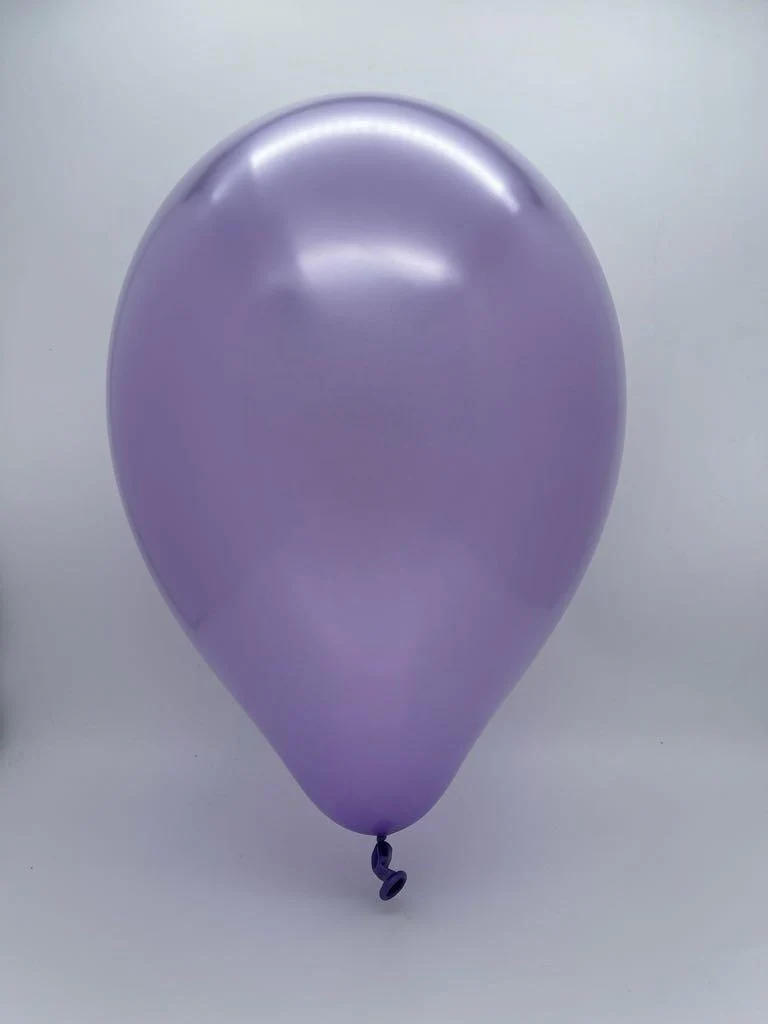 5" Gemar Latex Balloons (Bag of 100) Metallic Lavender - Image 2