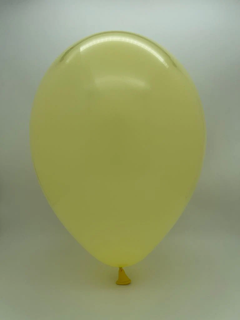 5" Gemar Latex Balloons (Bag of 100) Standard Baby Yellow - Image 2