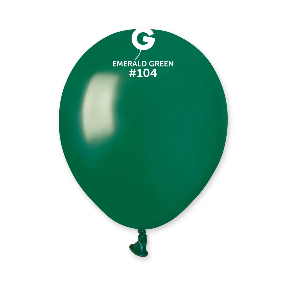 5" Gemar Latex Balloons (Bag of 100) Standard Emerald Green