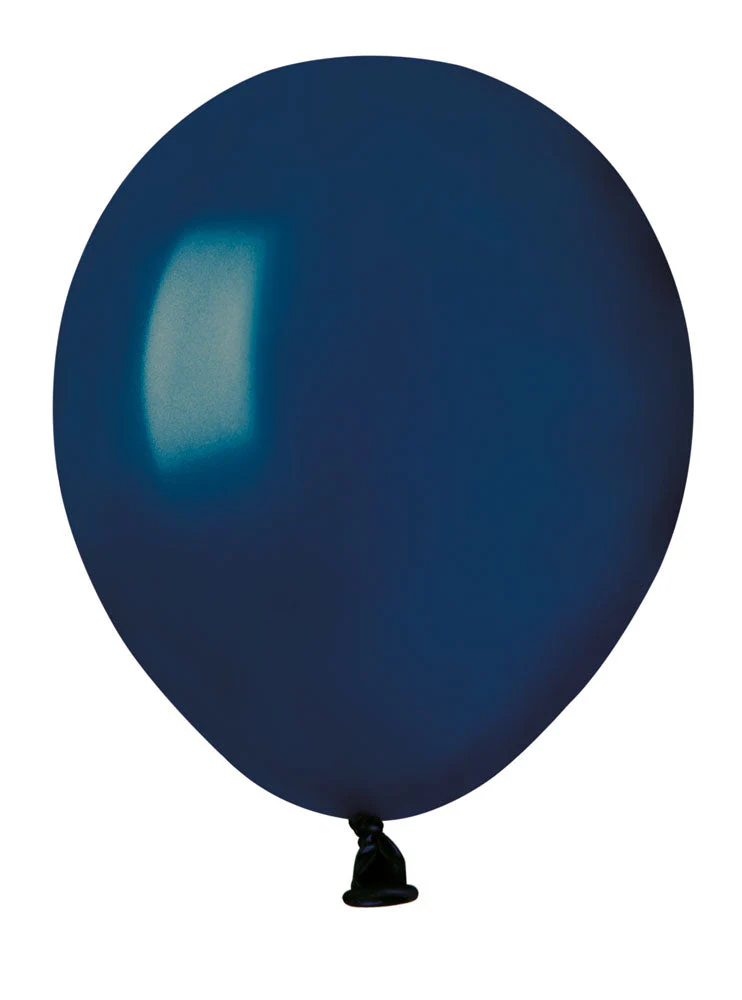5" Gemar Latex Balloons (Bag of 100) Standard Navy