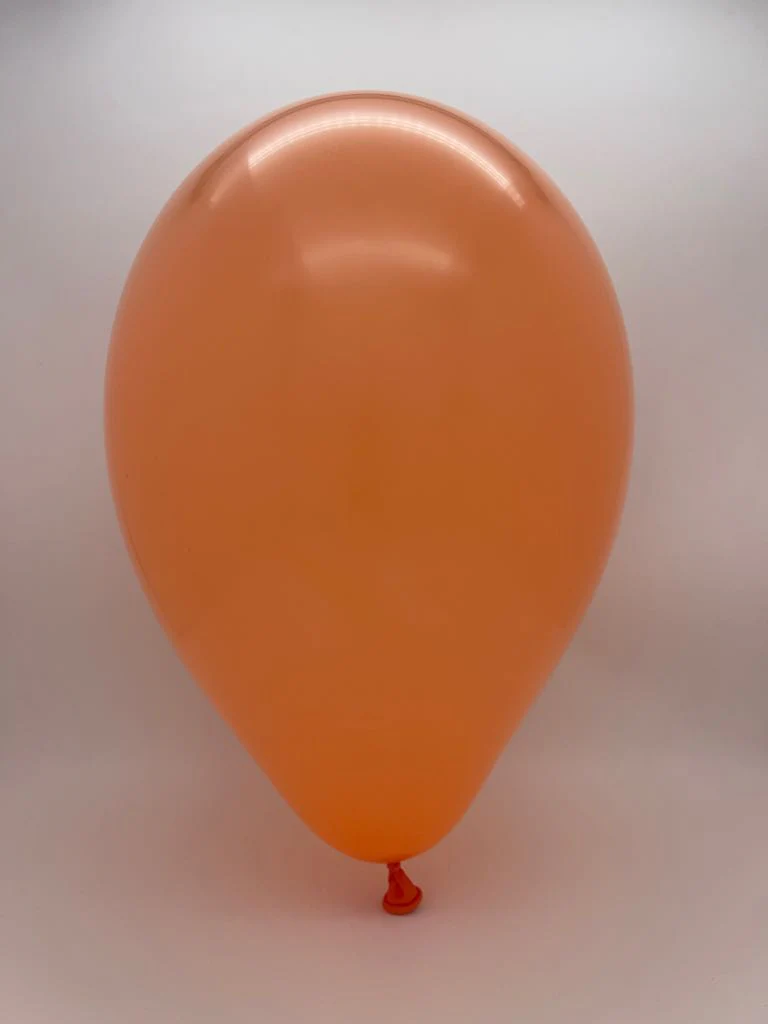 5" Gemar Latex Balloons (Bag of 100) Standard Peach - Image 2
