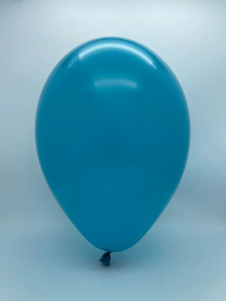 5" Gemar Latex Balloons (Bag of 100) Standard Turquoise - Image 2