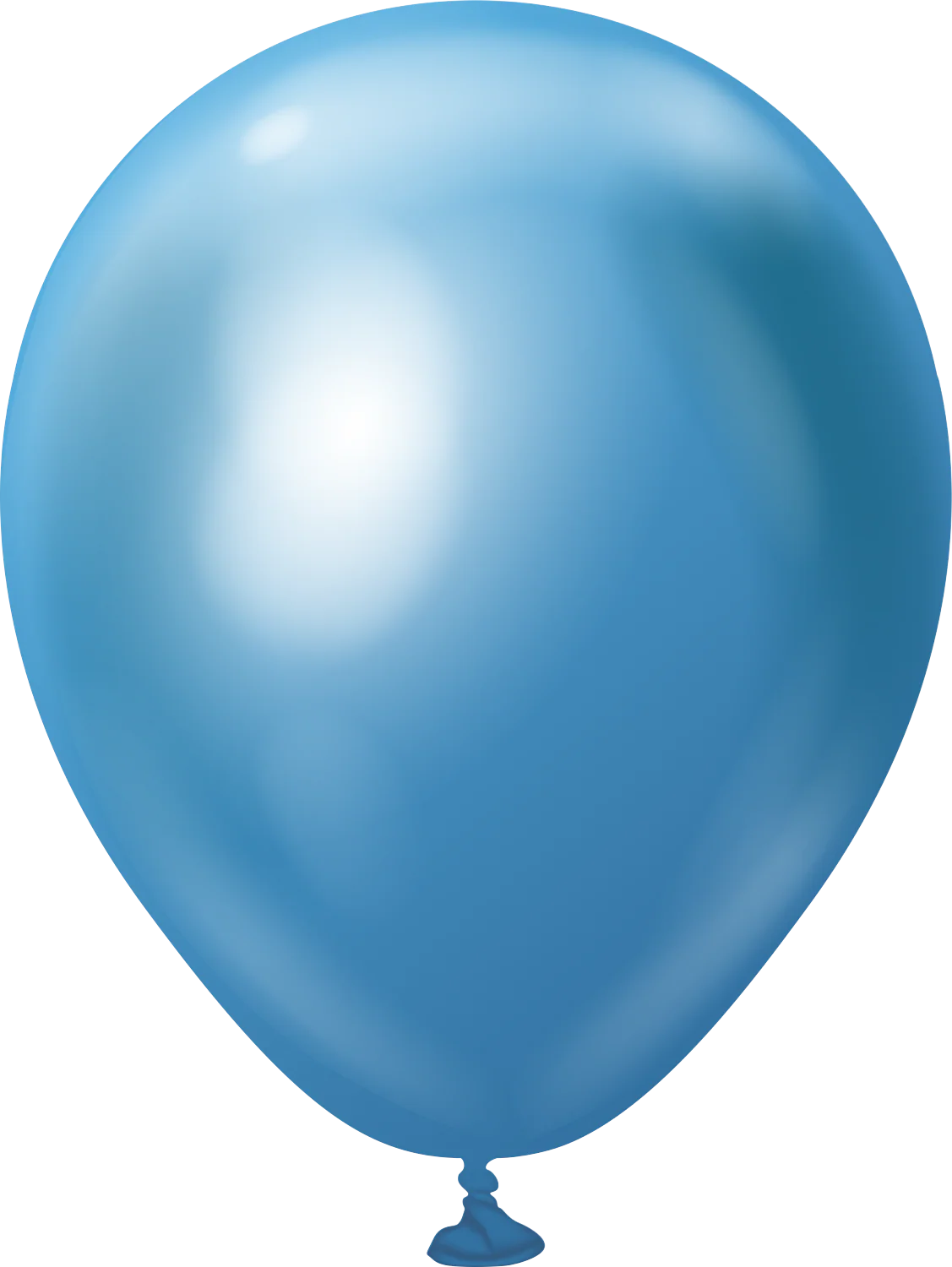 5" Kalisan Latex Balloons Mirror Blue (50 Per Bag)