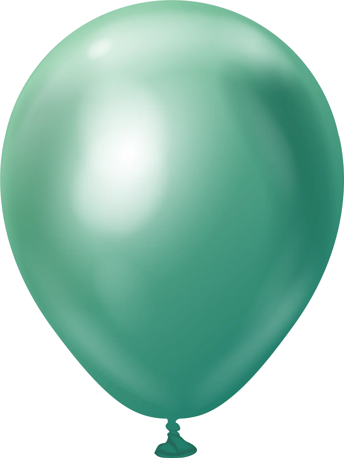 5" Kalisan Latex Balloons Mirror Green (50 Per Bag)