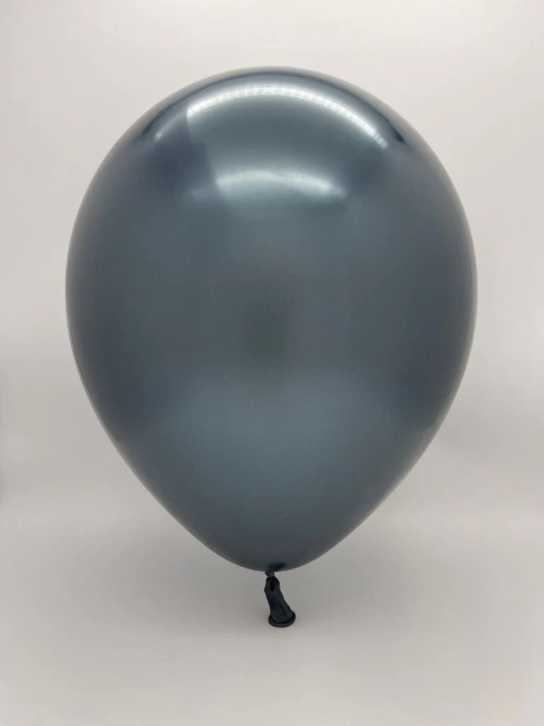 5" Kalisan Latex Balloons Mirror Navy (50 Per Bag) - Image 2