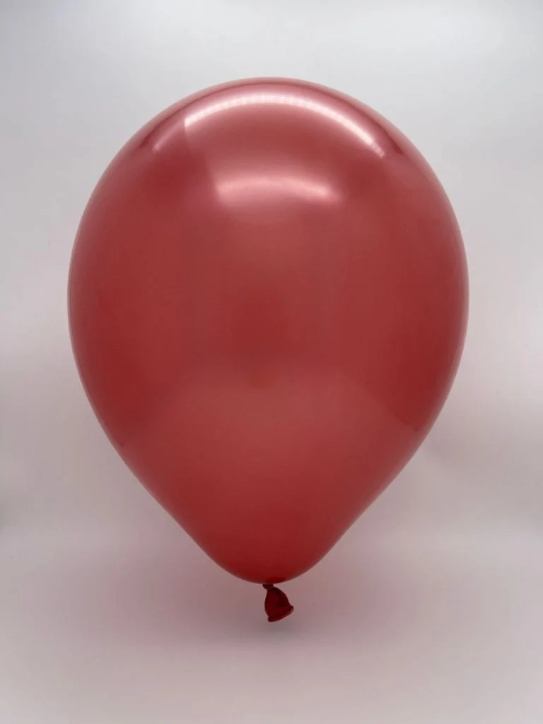 5" Kalisan Latex Balloons Mirror Red (50 Per Bag) - Image 2