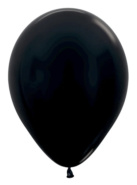 5" Latex Balloons (100 Per Bag) Metallic/Pearl Black Sempertex/Betallatex