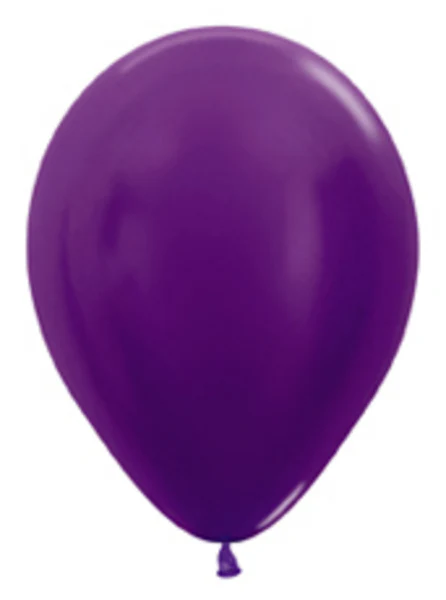 5" Latex Balloons (100 Per Bag) Metallic/Pearl Violet Sempertex/Betallatex