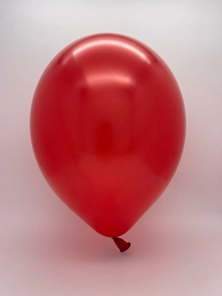 5" Starfire Red Tuftex Pearl/Metallic Latex Balloons (50 Per Bag) - Image 2