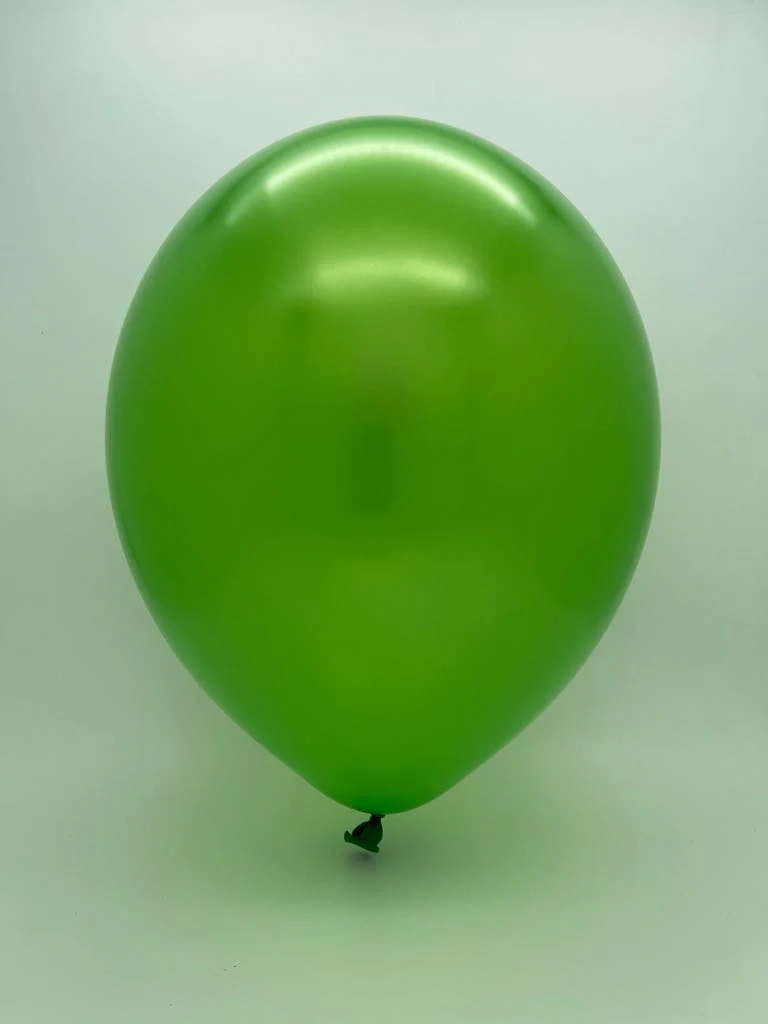 5" Tuftex Latex Balloons (50 Per Bag) Pearl Metallic Green - Image 2
