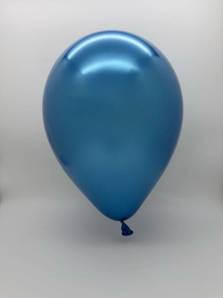 5'' Balloonia Latex Balloons Professional Line Brilliant Blue (100 Per Bag) - Image 2