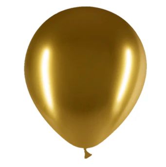 5'' Balloonia Latex Balloons Professional Line Brilliant Gold (100 Per Bag)
