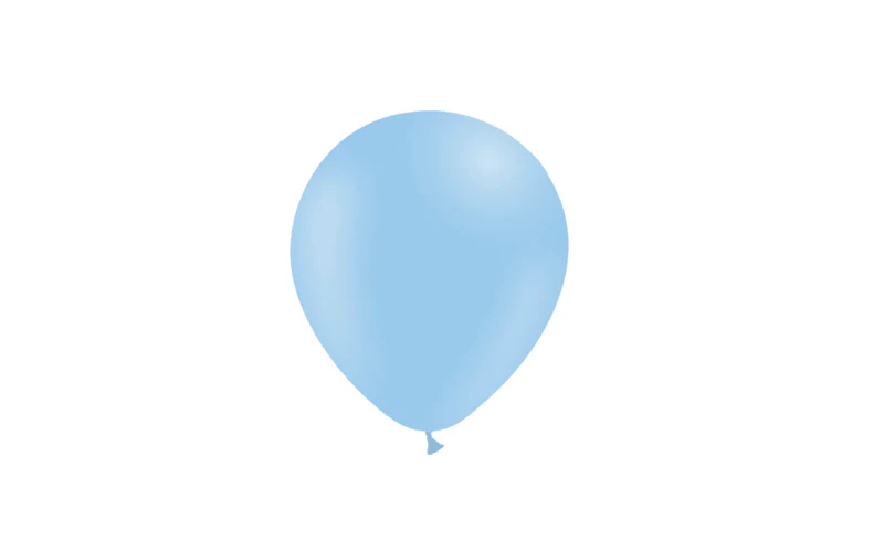 5'' Balloonia Latex Balloons Professional Line Matte Blue (100 Per Bag) - Image 3