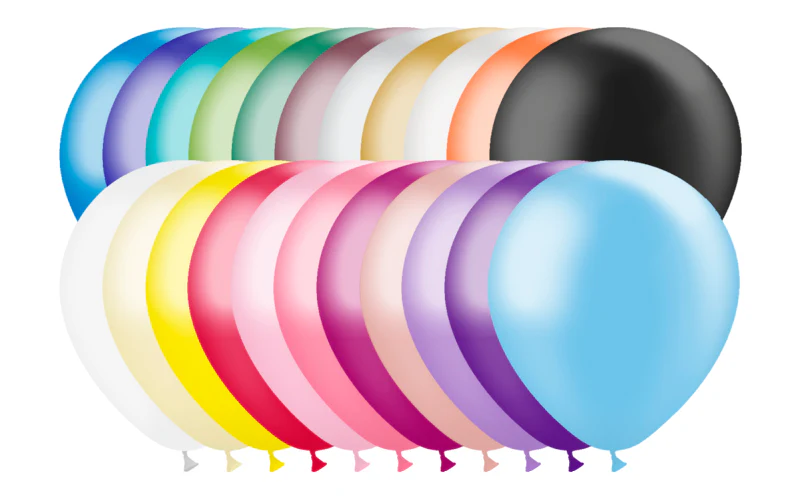 5'' Balloonia Latex Balloons Professional Line Metallic Assorted (100 Per Bag)