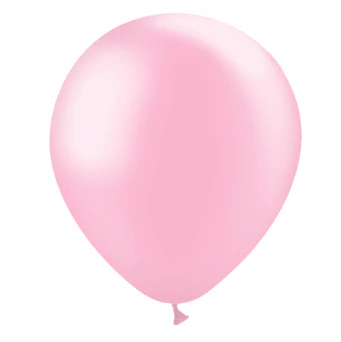 5'' Balloonia Latex Balloons Professional Line Metallic Baby Pink (100 Per Bag)