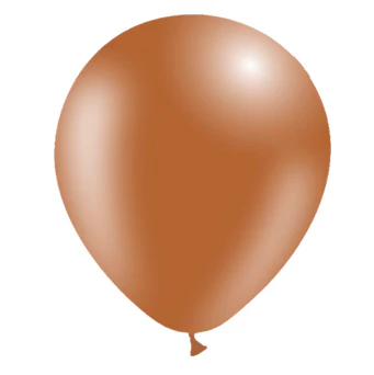 5'' Balloonia Latex Balloons Professional Line Standard Brown (100 Per Bag)