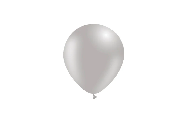 5'' Balloonia Latex Balloons Professional Line Standard Grey (100 Per Bag) - Image 3